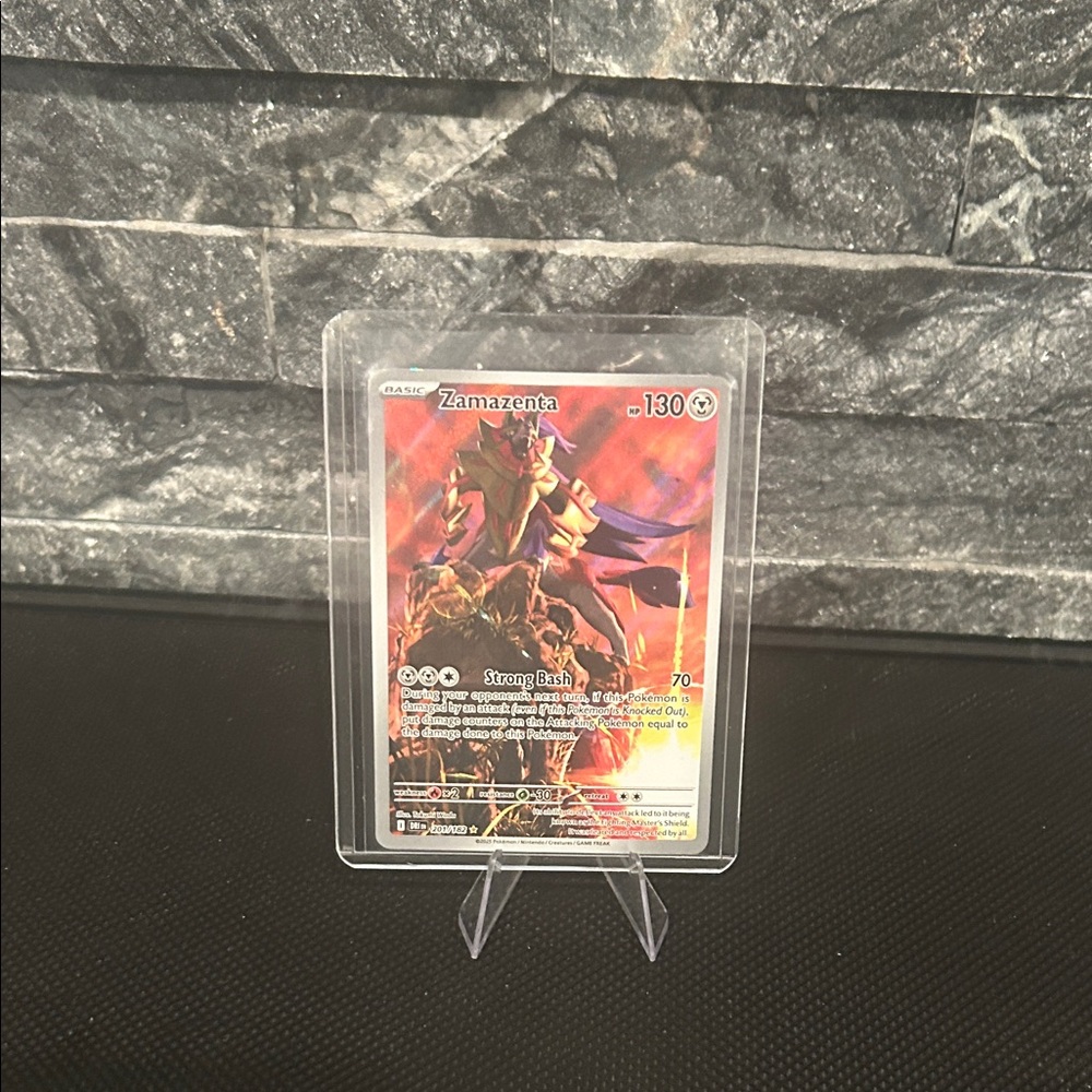 Pokemon Zamazenta 201/182 Illustration Rare‎ from the Destined Rivals set M/NM